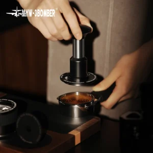 MHW-3BOMBER Knight Impact Tamper 4-Spring Espresso Tamper مع 30lbs ضغط ردود الفعل سدادة قهوة لدك القهوة الدقيق