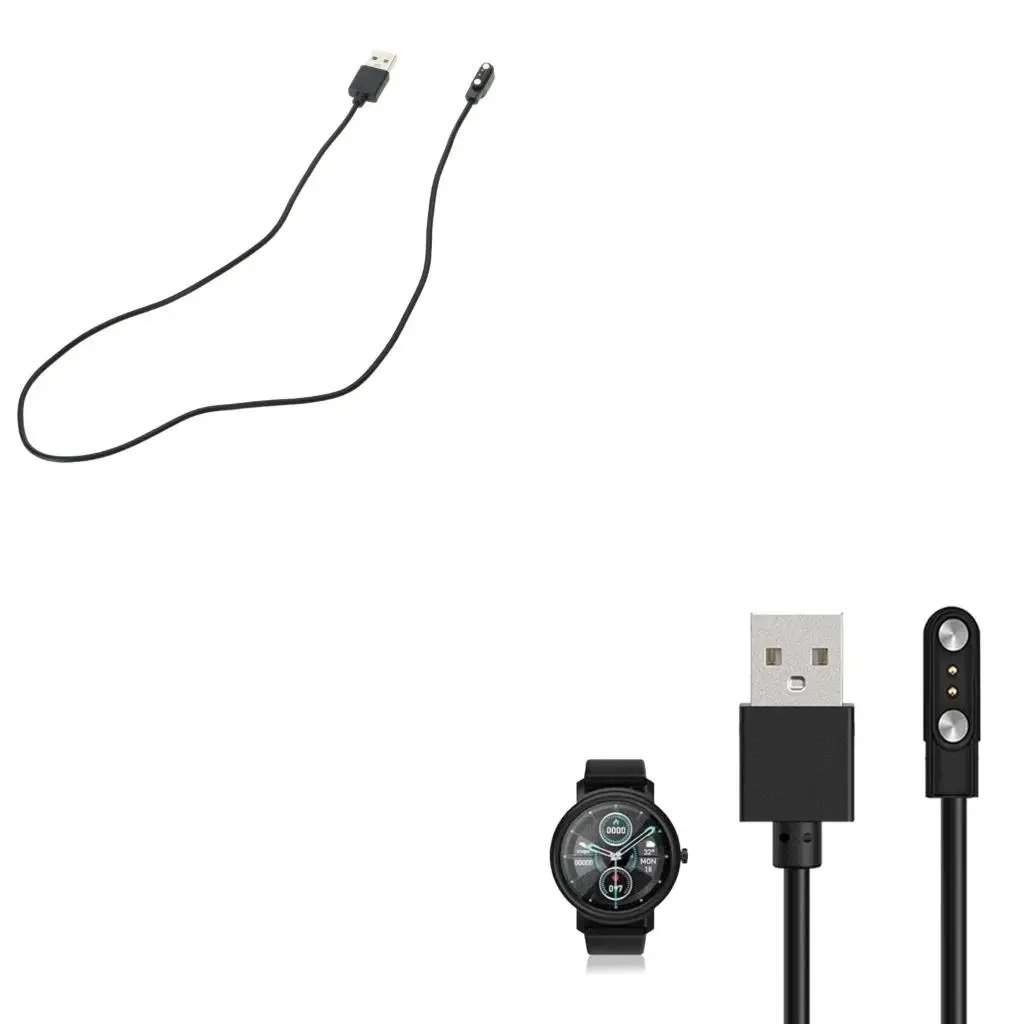 محول شحن USB وكابل شحن لساعة شاومي ميبرو GS/GS Pro/A2/T2/T1/C3/C2/Lite 2 الذكية، ملحقات شحن الطاقة