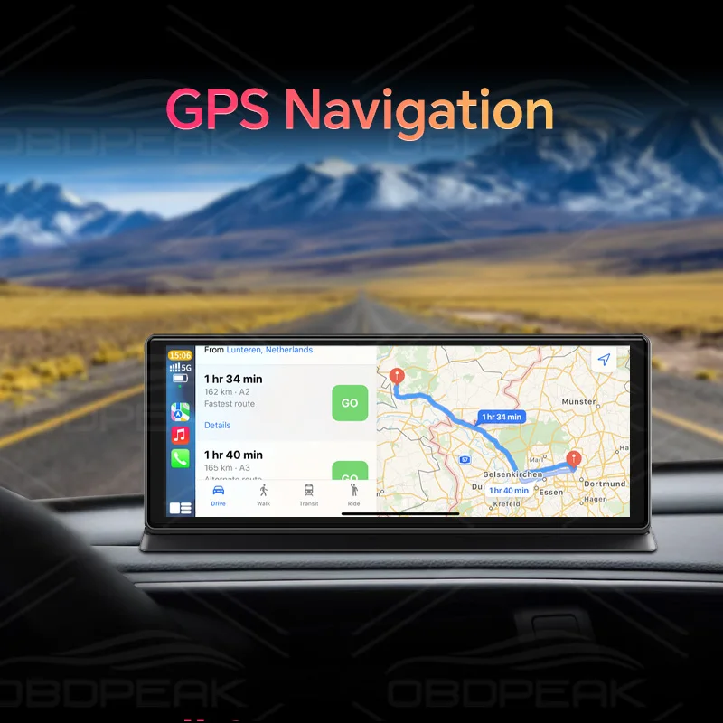 K2 Pro 11.3 "سيارة DVR 4K كاميرا لاسلكية Carplay أندرويد السيارات Ai شاشة داش كام المزدوج لين مسجل فيديو لتحديد المواقع والملاحة لوحة القيادة