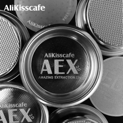 سلة فلتر القهوة 58 مللي متر AEX دقيقة 18 جرام 22 جرام شاشة عفريت لمرشح القهوة بدون قاع ماكينة إسبريسو اكسسوارات أدوات باريستا
