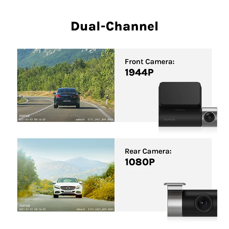 70mai Dash Cam Pro Plus A500S 1944P ADAS GPS كاميرا 70mai كاميرا أمامية A500S 140FOV جهاز تسجيل فيديو رقمي للسيارات 24H وقوف السيارات دعم الكاميرا الداخلية الخلفية