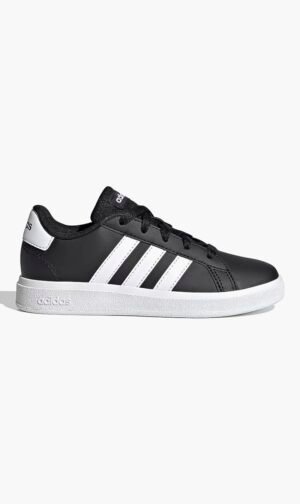 اديداس أسود Grand Court Lifestyle Tennis Lace-up Shoes for للنساء والرجال