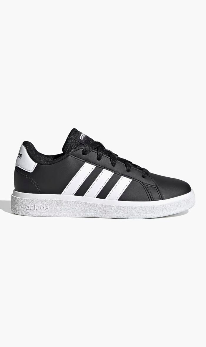 اديداس أسود Grand Court Lifestyle Tennis Lace-up Shoes for للنساء والرجال