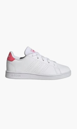 اديداس أبيض Advantage Lifestyle Court Lace Shoes for للبنات