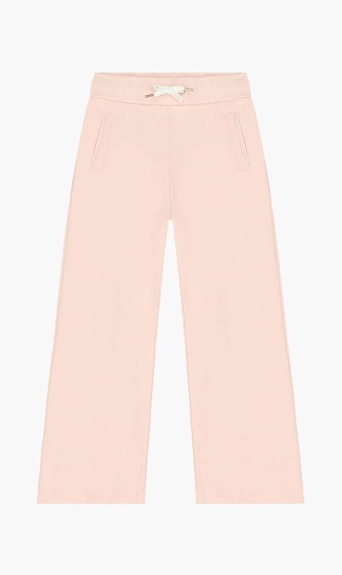 كلوي وردي Drawstring Cotton Sweatpants for للبنات