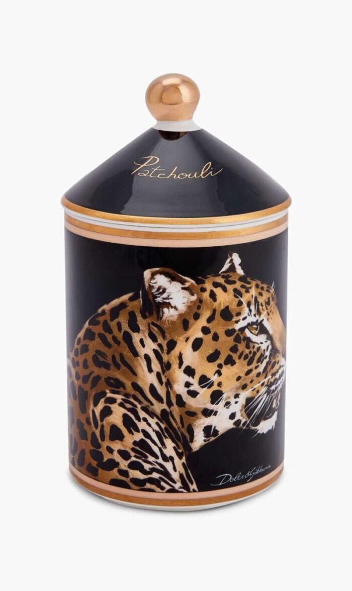 دولتشياند غابانا ألوان أخرى Dga Leopard Perfumed Candle Patchouli for للنساء والرجال