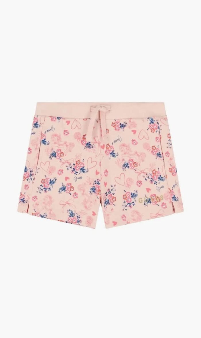 جس وردي Floral Printed Shorts for للبنات
