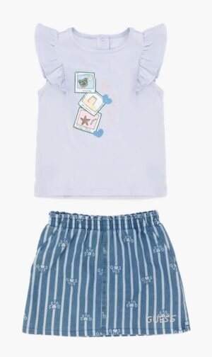 جس أزرق Two-piece Set for للبنات
