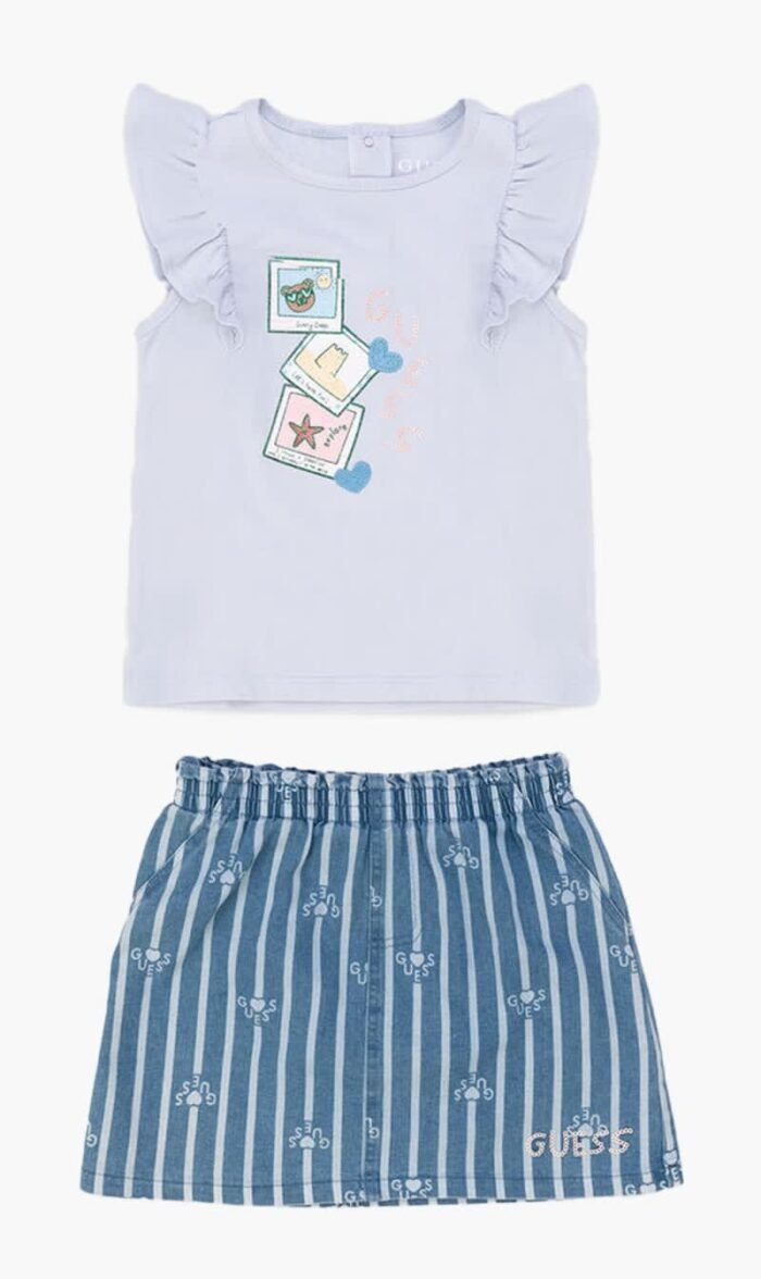 جس أزرق Two-piece Set for للبنات