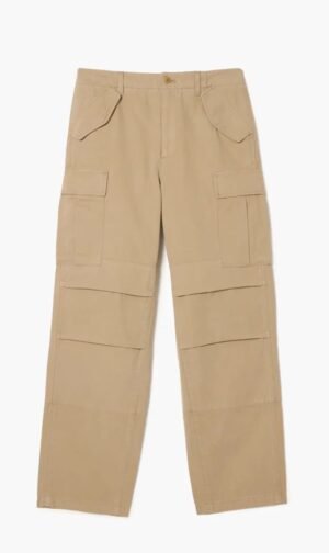 لاكوست بيج Straight Fit Cotton Cargo Pants for للرجال