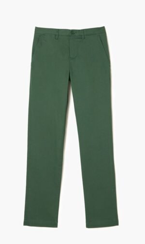 لاكوست أزرق Stretch Cotton Trousers for للرجال