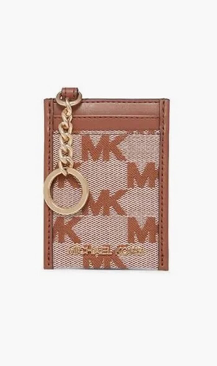 مايكل كورس بني Jet Set Small Card Holder for للنساء
