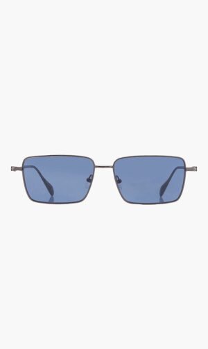 فيراغامو أزرق Rectangle Sunglasses for للرجال
