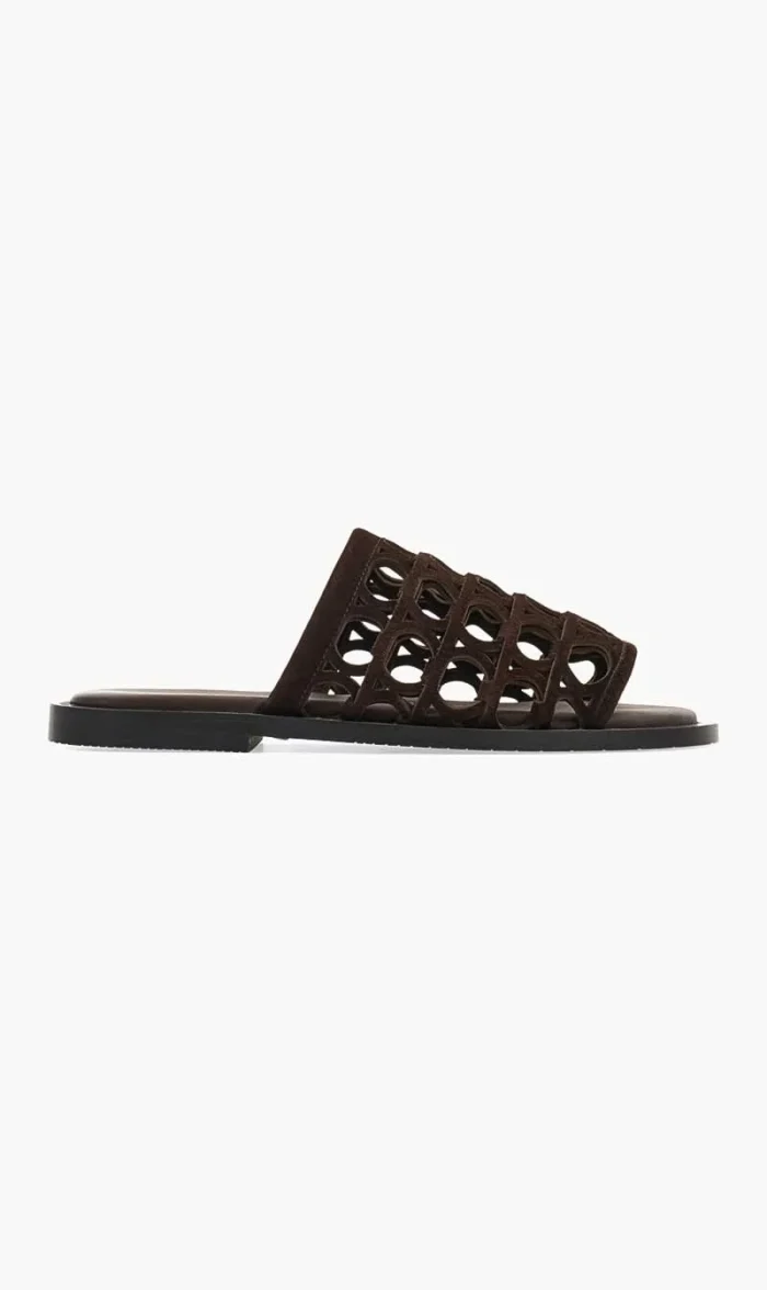 فيراغامو بني Gancini Sandals for للرجال