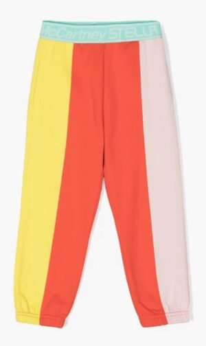 ستيلا مكارتني متعدد الألوان Colour Block Track Pants for للبنات