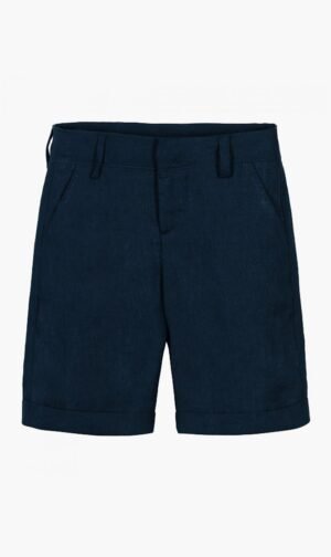 ستيلا مكارتني أزرق Navy Blue Linen Shorts for للأولاد