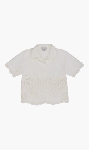 ستيلا مكارتني أبيض Cute Stella Mccartney Kids Shirt for للبنات