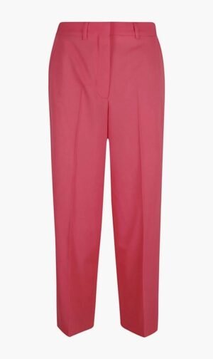 ستيلا مكارتني وردي Straight Leg Pleated Trousers for للنساء