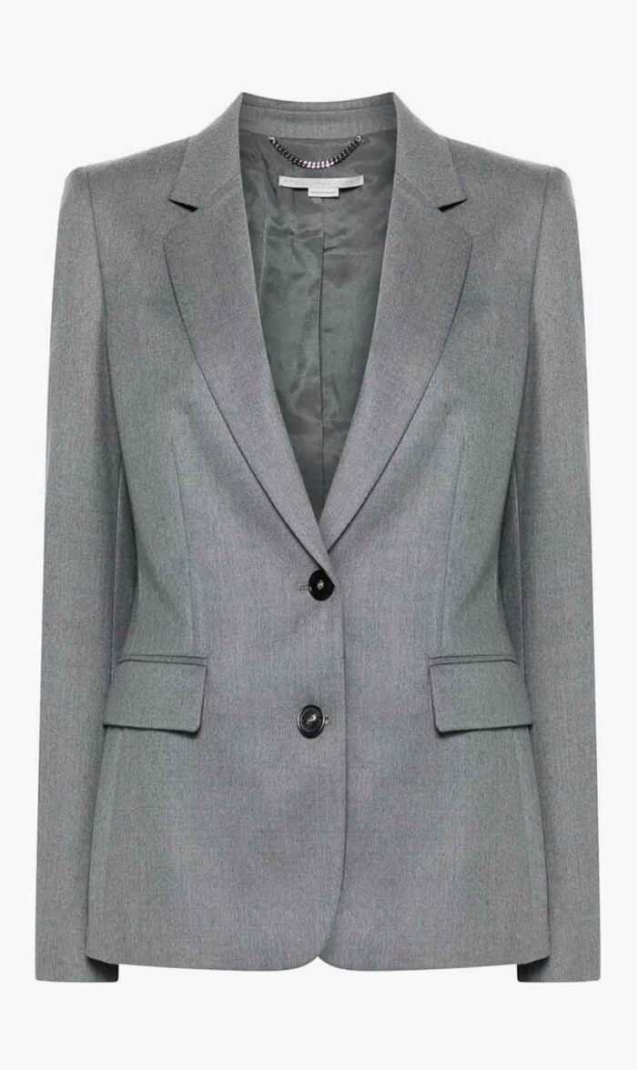 ستيلا مكارتني رمادي Iconic Blazer for للنساء
