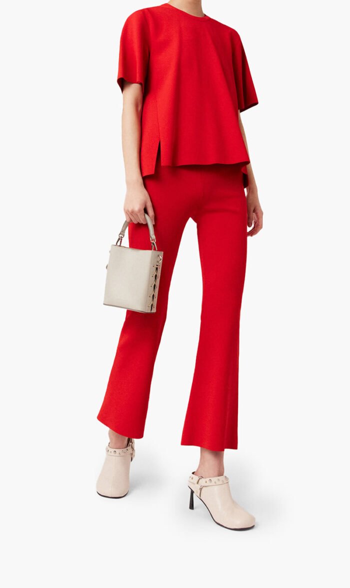 ستيلا مكارتني أحمر Mid Rise Flared Pants for للنساء
