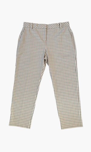 توري برتش بني Yarn Dyed Twill Pant for للنساء