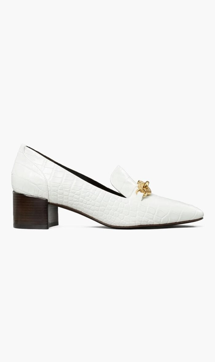 توري برتش أبيض Jessa Heeled Loafers for للنساء