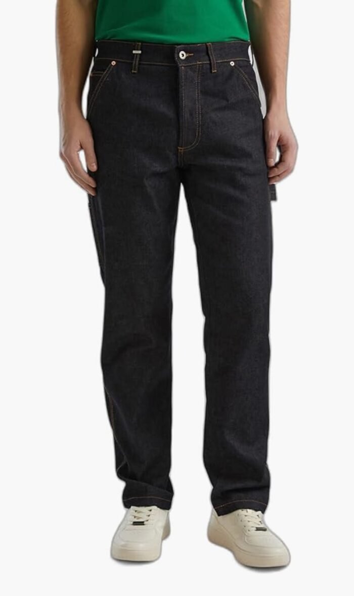 يونايتد كولورز أوف بينيتون أسود Cargo Denim for للرجال