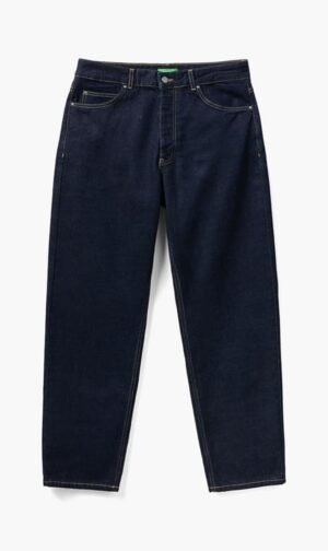 يونايتد كولورز أوف بينيتون Dark Blue Cotton Denims for للرجال