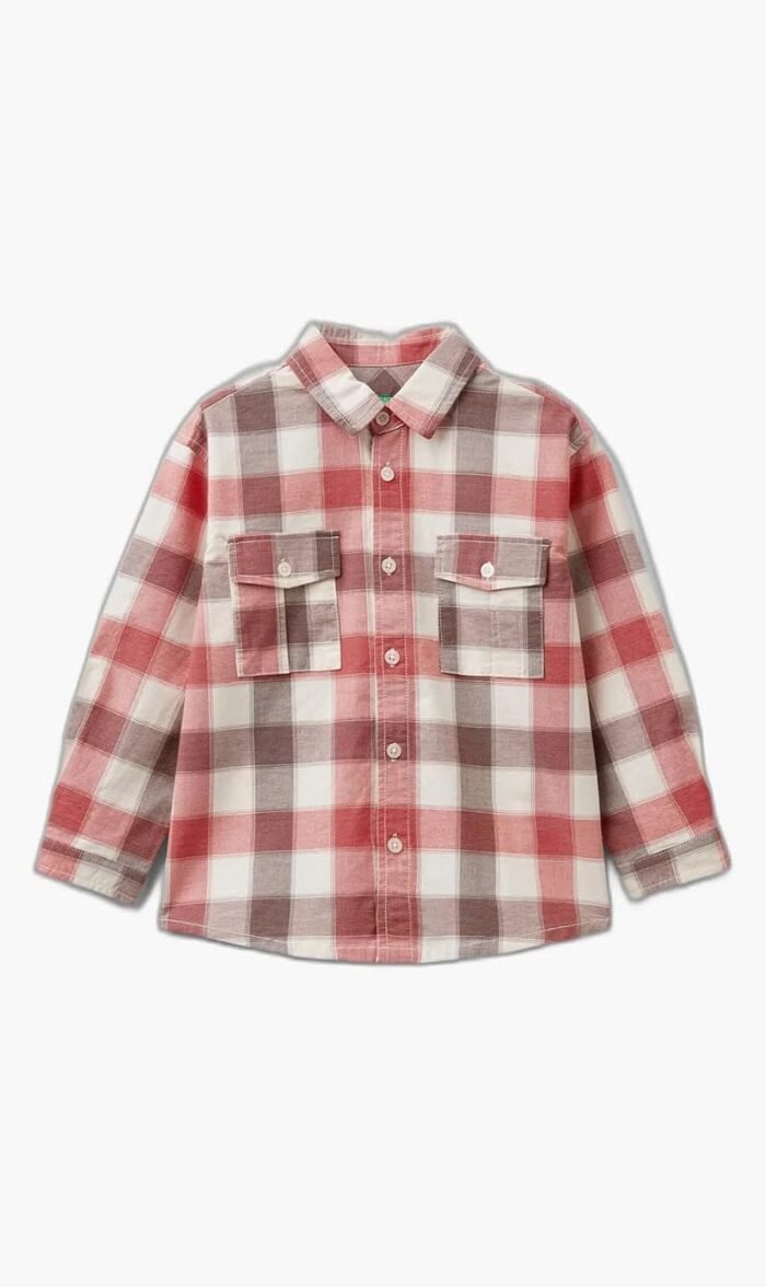 يونايتد كولورز أوف بينيتون أحمر Check Shirt for للأولاد