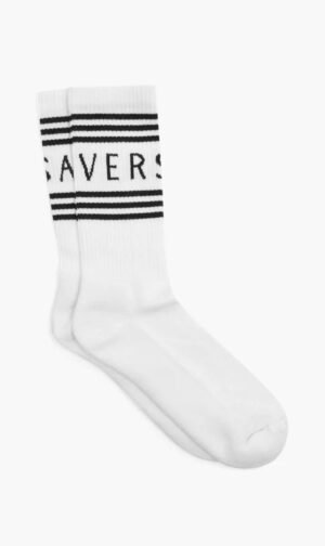 فيرساتشي أبيض Logo Athletic Socks for للرجال