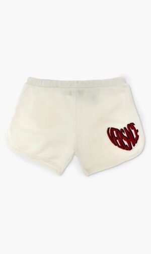 فيرساتشي أبيض Heart Logo Shorts for للبنات