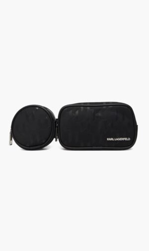 كارل لاغرفيلد أسود Waist Handbag for للرجال