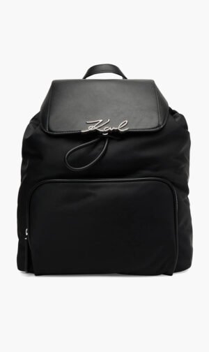 كارل لاغرفيلد أسود Classic Backpack for للنساء