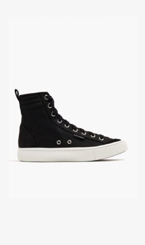 كورتيس أسود Canvas 01 Mid Sneakers for للنساء