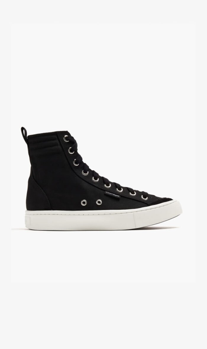 كورتيس أسود Canvas 01 Mid Sneakers for للنساء