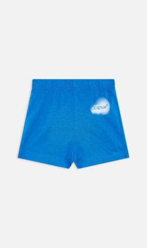 أوف وايت أزرق Arrow Spray Jersey Short Blue White for للأولاد
