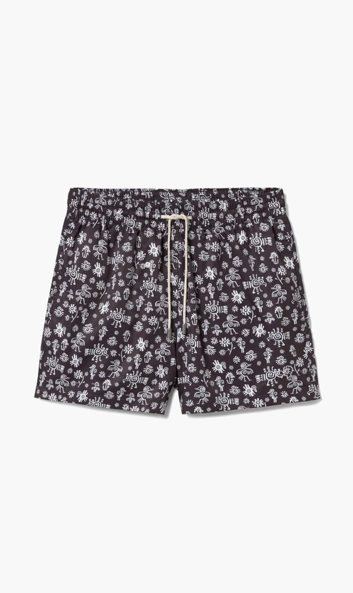 أريلز برشلونة أسود Mexican Birds X Marion Deuchars Swim Shorts for للرجال