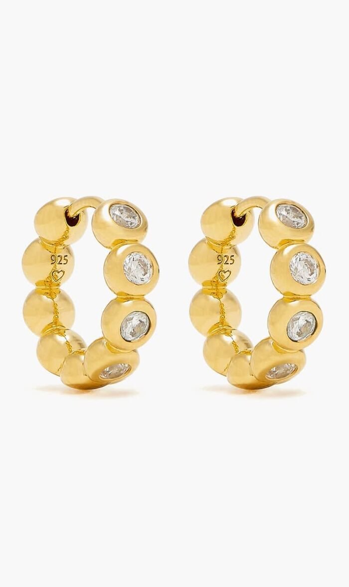 ميسوما ذهبي Tennis Small Hoop Earrings for للنساء