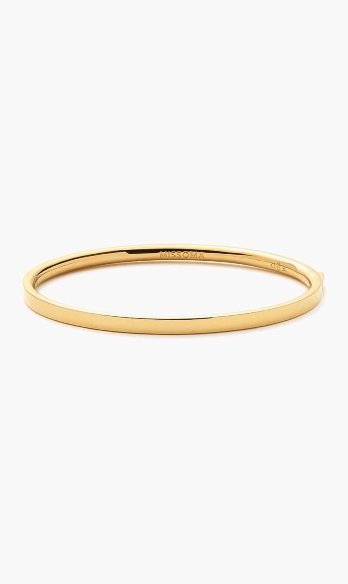ميسوما ذهبي Classic Hinged Bangle for للنساء