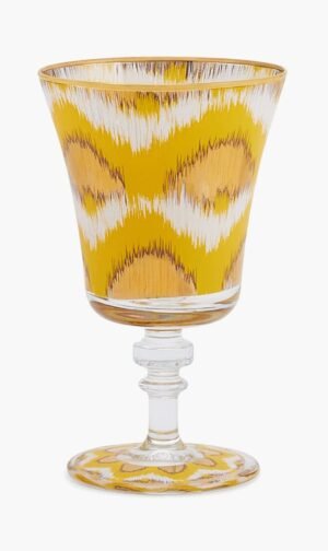 لي أوتومان Ikat Drinking Glass for للنساء والرجال