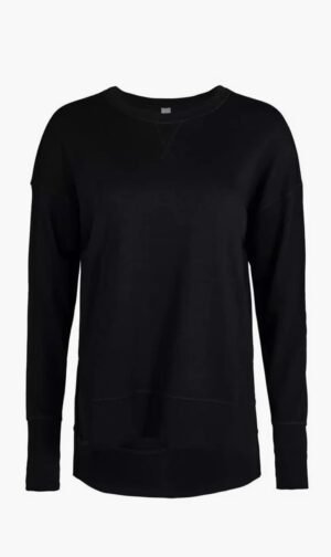 سويتي بيتي أسود After Class Longline Sweatshir for للنساء