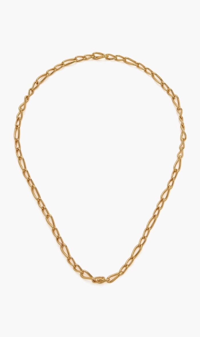 أستريد وميو ذهبي Infinite Slim Chain Necklace for للنساء