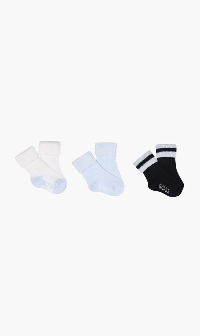 بوس أزرق Socks 3 for للنساء والرجال