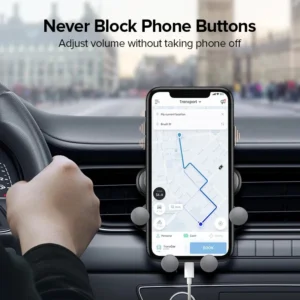 حامل هاتف السيارة العالمي الجاذبية تنفيس الهواء جبل دعم الهاتف المحمول آيفون 13/12 Xiaomi - حامل GPS للسيارات