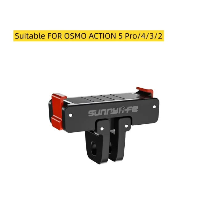 حامل مغناطيسي لكاميرا DJI Osmo Action 5 Pro 4 3 قابل للطي مع قاعدة تثبيت سريعة التحرير وملحقات حامل ثلاثي القوائم