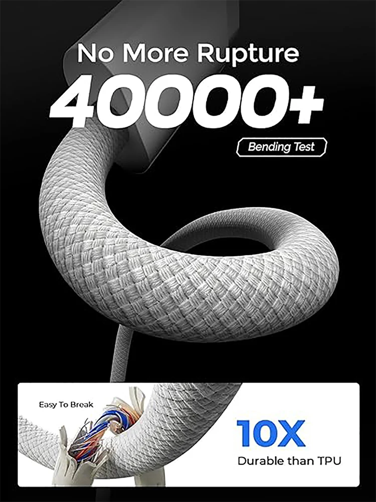 USB-C إلى نوع C كابل ملون لابل آيفون 15 PD 60 واط شحن سريع لهواوي Xiaomi سامسونج نوع C النسيج كابل الملحقات