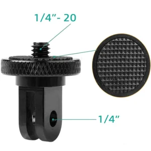 1/4 بوصة المسمار ترايبود محول 360 الدورية جبل حامل ل Go Pro 13 12 11 10 9 Insta 360X5 X4 DJI OSMO 360 كاميرا الملحقات