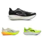 حذاء الجري الرجالي Li-Ning FEIDIAN 5 CHALLENGER للسباقات مع تقنية SUPER BOOM للامتصاص ولوح ألياف الكربون، حذاء رياضي LiNing طراز ARMV001 ARMW003