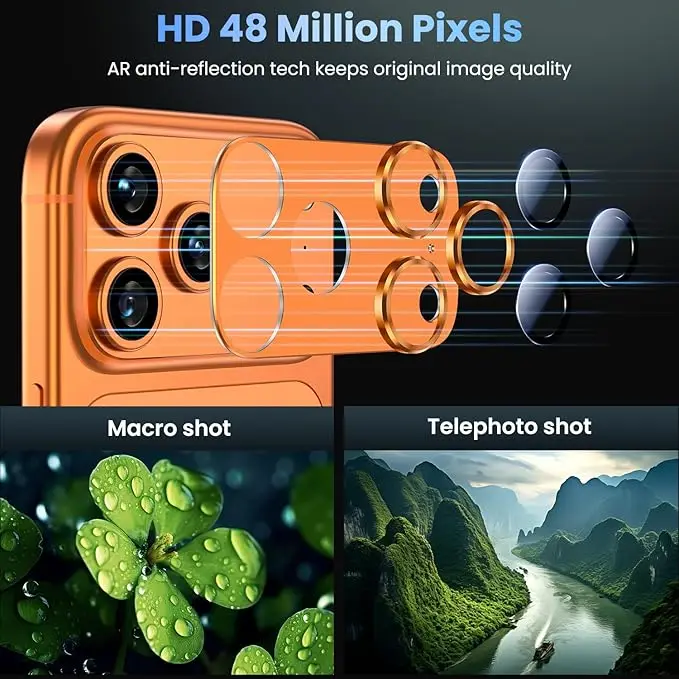 واقي كاميرا من الزجاج المقسى المعدني لهاتف iPhone 17 Pro Max لحماية عدسة iPhone 17 Pro ملحقات غطاء عدسة الهاتف الهوائي