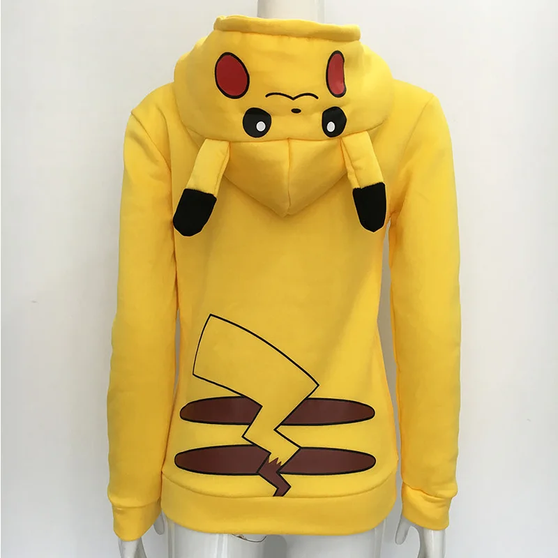 أنيمي الكرتون هوديي Kawaii لطيف الأصفر بلوزات الرياضة عارضة الكرتون الحلو جميل الخارجي النساء/الرجال الملابس الكبار الاطفال هدية